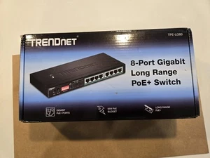 TRENDnet 8-Port Gigabit Long Range Poe+ Switch; TPE-LG80 65W Poe Budget - Bild 1 von 7