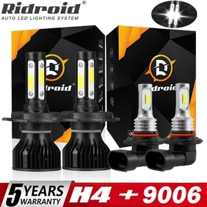 For Mitsubishi Montero 2001-2006 LED Headlight Bulbs Hi/Lo Beam + Fog Light Bulb - Picture 1 of 24