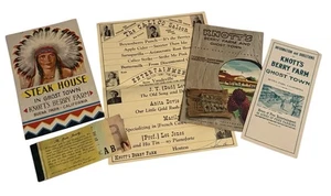 Lote de colección de libros de boletos efímeros Knott's Berry Farm folleto menú Ghost Town - Imagen 1 de 6