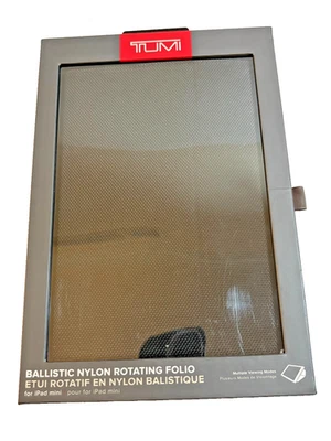NUEVO Estuche tipo folio giratorio de nailon balístico Tumi para iPad Mini Tablet Foto 1 de 4