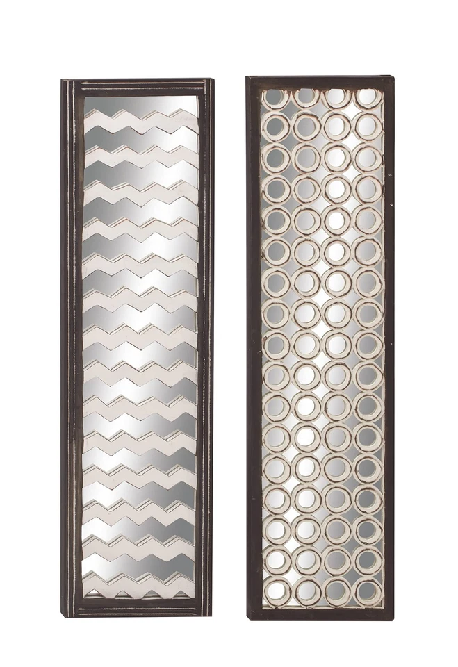 Panel de pared espejo madera 23712, 2 surtidos, 12 por 44" Foto 1 de 4