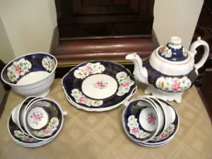Antique teaset for 6 . hand painted .  - Picture 1 of 6