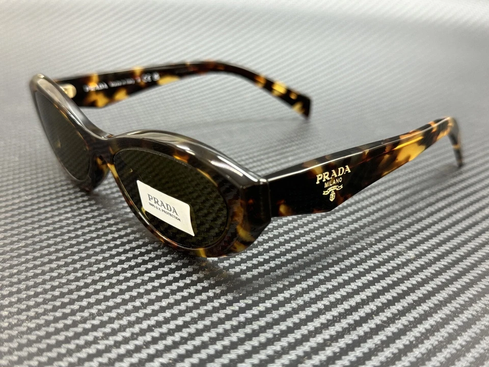PRADA PR 26ZS 14L09Z Sage Honey Tortoise Dark Brown 55 mm Women's Sunglasses