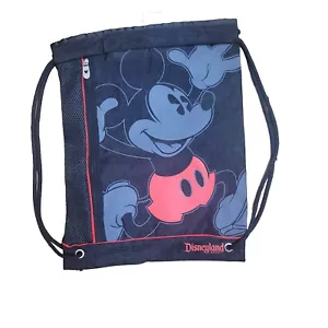 Disneyland Resort Mickey Mouse Bolso con Cordón Negro Rojo Gris Bolsa con Cremallera - Imagen 1 de 13
