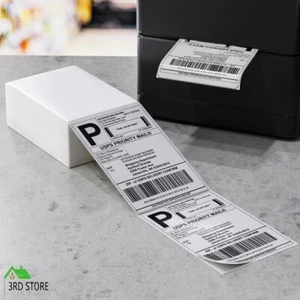 500 Sheets Direct Thermal Labels Adhesive Printer Paper Barcode Shipping Sticke - Picture 1 of 12