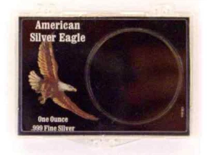 ASE Black Eagle - Color, 2X3 Snap Lock Coin Holders, 3 pack - Picture 1 of 2