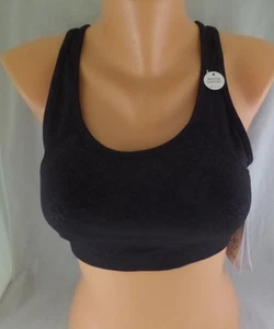 NWT Women's Gaiam Medium Support Sports Bra Size S in Black MSRP $30 - Picture 1 of 5