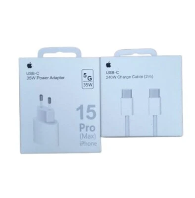 Cargador Apple para iphone 16/15/ipad/ con cable 1m, 2m, adaptadores 35W USB-C. - Imagen 1 de 4