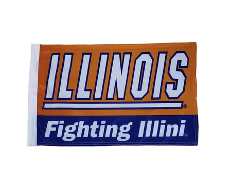 Illinois Fighting Illini NCAA 11" x 18" Logo Flag Cover