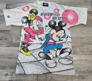 VTG 80's 90's Hollywood Mickey Mouse and Minnie Dancing t-shirt MADE IN USA - Picture 1 of 9