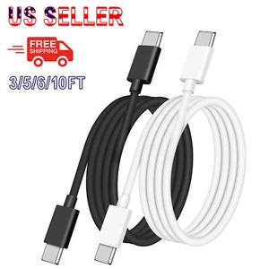 Type C to Type C Fast Charger Cable 3A For Samsung Mobile Phone Lead USB C Cable - Picture 1 of 29