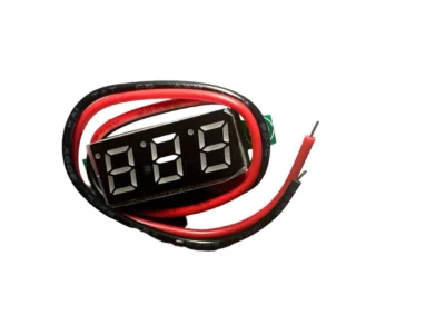 LED Voltmeter -ROT- mini Einbau Spannung Digital LED Anzeige 0.28 Zoll | 3V-30V - Bild 1 von 2