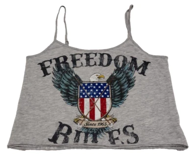 Camiseta sin mangas S FOREVER 21 EE. UU. EAGLE FREEDOM RULES EE. UU. Americana talla pequeña Foto 1 de 4