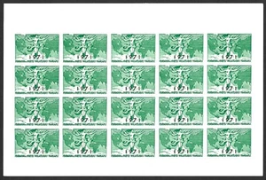 FRANCE 1971 PHILATELIC FEDERATION CINDERELLA RARE IMPERF SHEET MINT (NH) - Picture 1 of 1