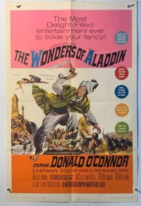 THE WONDERS OF ALADDIN Original 1sh Movie Poster Donald O`Connor Noelle Adam - Picture 1 of 1