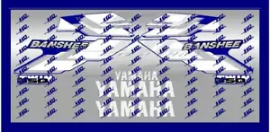 2000 yamaha banshee full graphics decals kit blue THICK AND HIGH GLOSS - Picture 1 of 4