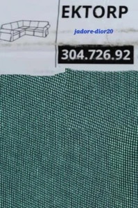 ✅️IKEA Ektorp Bezug 4-sitzig Ecksofa Totebo dunkeltürkis 2+2 Ersatzbezug Husse - Bild 1 von 1
