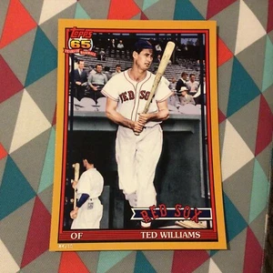 #271 Ted Williams red sox 2016 Topps Archives 1991 GOLD Version 5x7 - 04/10 made - Picture 1 of 2