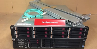 HP DL380 G7 2x E5640 64GB P410i 2x 146GB 2x 750W HP M6412A 7.2TB Fibre Enclosure - Image 1 of 3