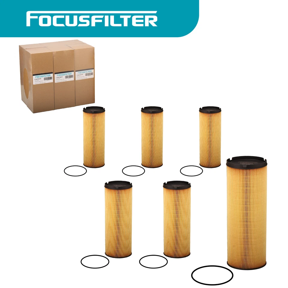 6Pcs K37-1022 Fuel Filter WIX WF10518  For 19 Kenworth Peterbilt 579 W900 W990 - Image 1 of 4