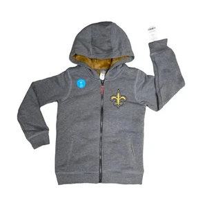 New Orleans Saints Fleur de Lis Carter's Zip Up Hoodie 8 - Picture 1 of 4