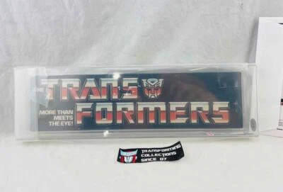 Transformers оригинальный G1 1984 Hasbro магазин дисплей вешалка знак CAS 80 - Изображение 1 из 3