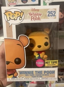 Funko POP! Disney Winnie The Pooh #252 Hot Topic Flocked - Picture 1 of 6