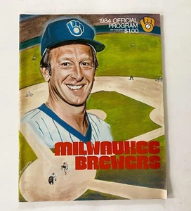 1984 Milwaukee Brewers vs Cal Angels Program April 10,11 - Picture 1 of 4