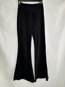 Halara High Waisted Crossover Cloudful Flare Yoga Leggings NWT black sz S - Picture 1 of 3