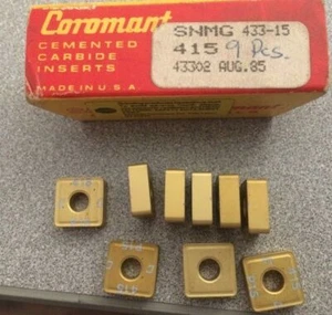 Insertos de carburo de torno SANDVIK Coromant cementado SNMG 433 15 415 43302 9 piezas oro - Imagen 1 de 1