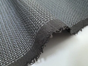Dead stock silk pongee "Oshima-Tsumugi" by the yard, Japan kimono fabric - Picture 1 of 7