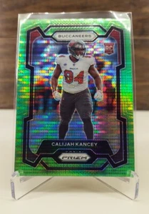 2023 Prizm #393 Calijah Kancey Neon Green Pulsar Prizm Rookie RC Bucs - Picture 1 of 2