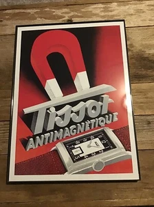 Tissot Vintage Luxury Watch Advertisement Reprint Poster Watch Framed 12x16 - Picture 1 of 2