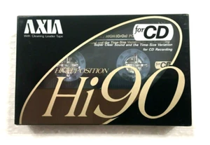 AXIA Hi 90 Vintage Audio Cassette Cinta en Blanco Sellada Hecho en Japón Tipo II - Imagen 1 de 2