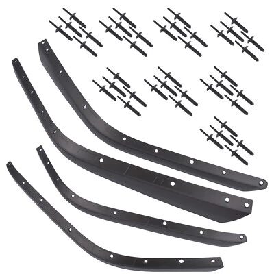 For 18-24 Jeep Wrangler JL JLU l4 V6 Front & Rear Fender Flares Extensions Set - Image 1 of 4