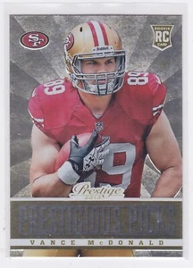 2013 Panini Prestige - Prestigious Picks - Gold Parallel - Vance McDonald #32 - Picture 1 of 1