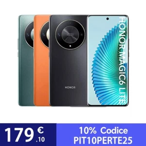 HONOR Magic6 Lite 5G Smartphone 8GB 512GB 120Hz 6.78“ 108MP 5300mAh 35W NFC EU - Foto 1 di 17