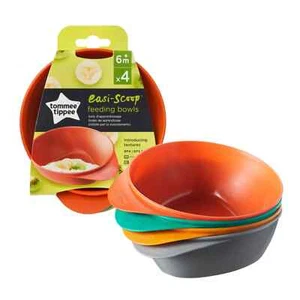 Paquete de 4 cuencos de alimentación Tommee Tippee Easy Scoop - Imagen 1 de 4