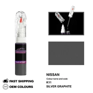 PARA NISSAN SILVER GRAPHITE K11 Touch Up Paint Pen Brush Fix Kit Scratch Chip... - Imagen 1 de 8
