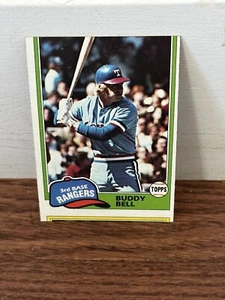 1981 Topps #475 Buddy Bell - MISCUT - ODDBALL Texas Rangers - Picture 1 of 2