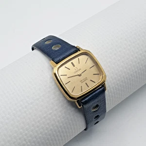 Omega De Ville Uhr - Swiss Made - Quarz Vintage Design 70er Jahre - vergoldet - Bild 1 von 24