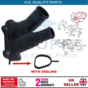 Thermostat Housing Coolant Flange For Ford Fiesta MK4 Focus MK1 Puma 1493599 - Picture 1 of 12