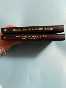 The Agatha Christie Mystery Collection Leatherette Bantam 2 Book Lot - Imagen 1 de 8