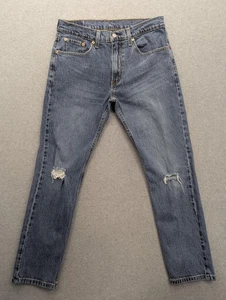 Levis Jeans Herren 33x32 Blau 502 Taper Stretch Distressed Zip Fly 29507-0390 - Bild 1 von 14