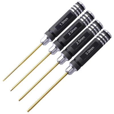 4x Titanium Hex Allen Head Screw Driver for Multi FPV Racing Drone / Helicopter - Image 1 of 4