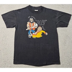 Camisa grande Harley Davidson We Don't Give a Damn How They Do It in Japan vintage - Imagen 1 de 9