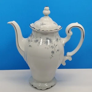 Vintage Johann Haviland Kaffeekanne 6 Tassen Blue Garland Germany 10 3/4" - Bild 1 von 10