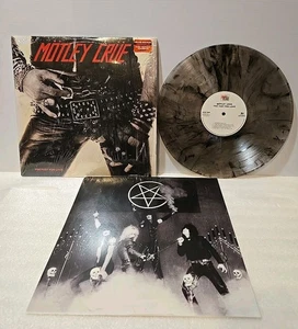 Motley Crue Too Fast For Love White Black Splatter Vinyl LP ESMMR 302 EXCELLENT - Picture 1 of 15