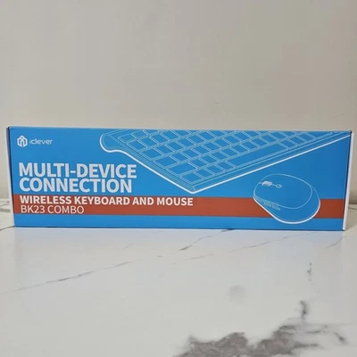 Iclever Bluetooth Multi-Device Connection Wireless Keyboard And Mouse BK23 Combo - Image 1 of 4