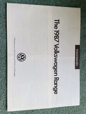 The 1987 Volkswagen Range Sales Brochure Inc Polo Golf Jetta Scirocco Passat - Image 1 of 4